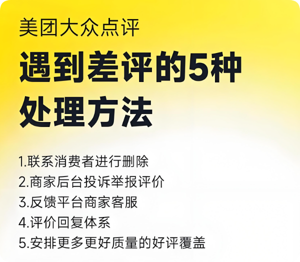 一個差評讓美團點評店鋪一月業(yè)績暴跌50%！