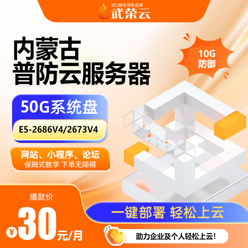 給企業(yè)省成本！4核4G云服務(wù)器，雙50GSSD快存，10M對稱帶寬，10G防御，30元/月性價比高